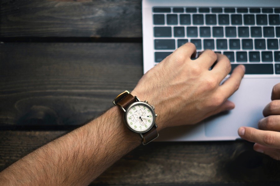 Man Working on Laptop