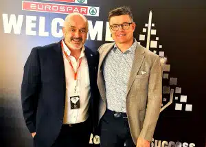 Enda O'Doherty keynote speaker Ireland with Brian O'Driscoll Spar Eurospar conference corporate event resilience leadership