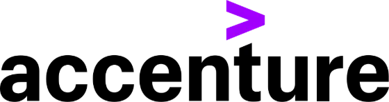 Accenture logo. Accenture is a client of corporate keynote speaker Enda O&rsquo;Doherty.