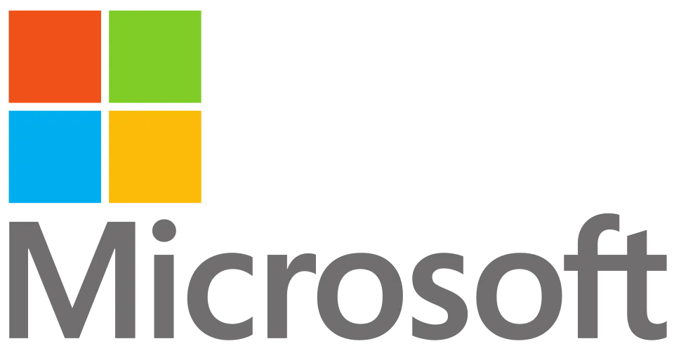 Microsoft logo, client of keynote speaker Enda O’Doherty