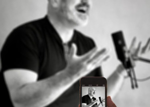 Enda O’Doherty, motivational speaker, in action during a live talk