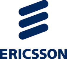 Ericsson logo. Ericsson is a client of corporate keynote speaker Enda O&rsquo;Doherty.