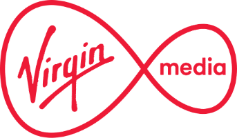 Virgin Media logo. Virgin Media is a client of corporate keynote speaker Enda O&rsquo;Doherty.